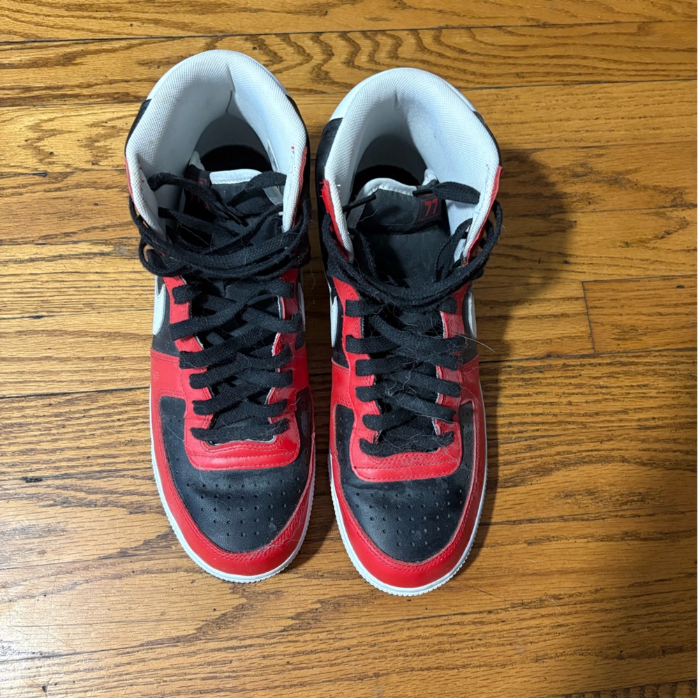 Mens Nike Terminator Shoes Size 12 Red Hightop